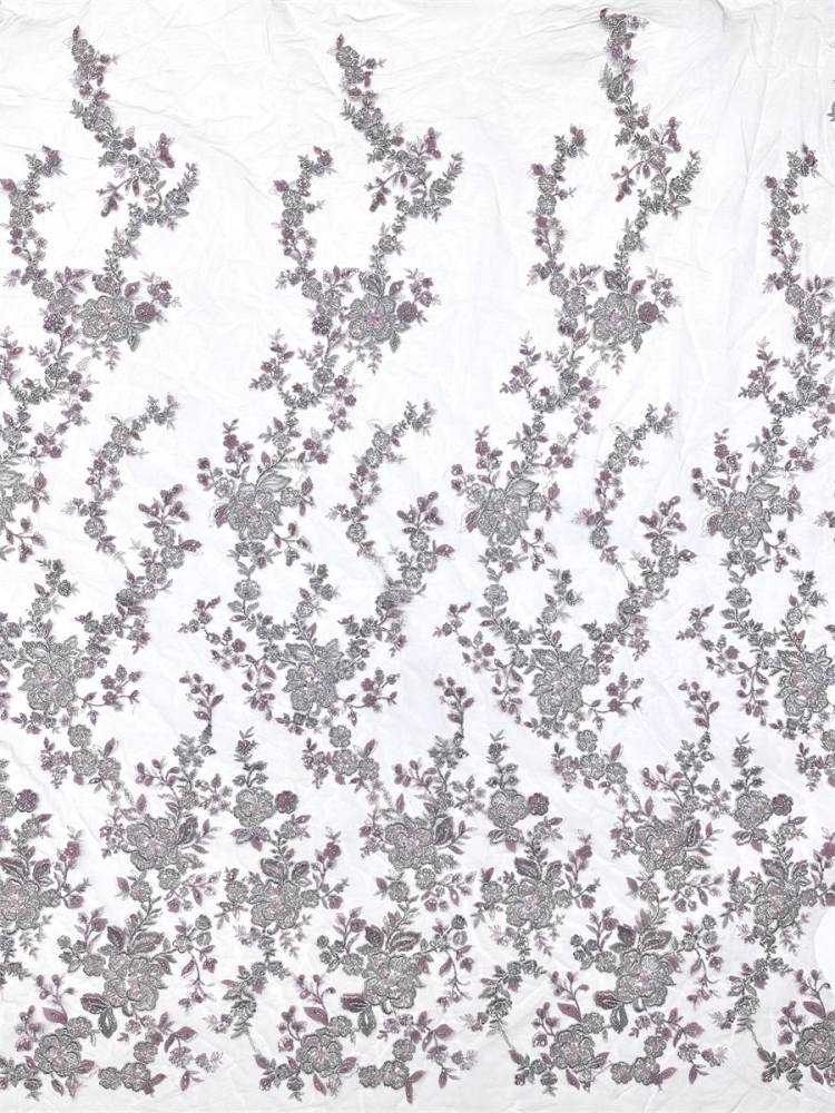 Beaded Tulle Fabric - 5 Yards - Embellished Fabric for Prom Dresses | HN777