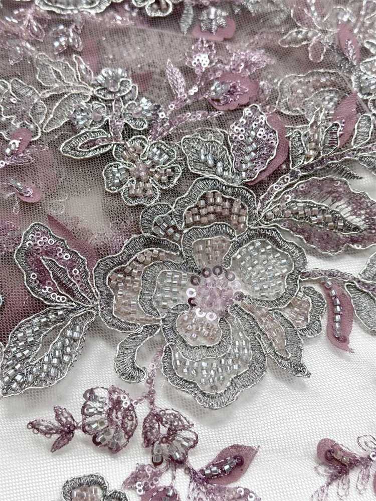Beaded Tulle Fabric - 5 Yards - Embellished Fabric for Prom Dresses | HN777