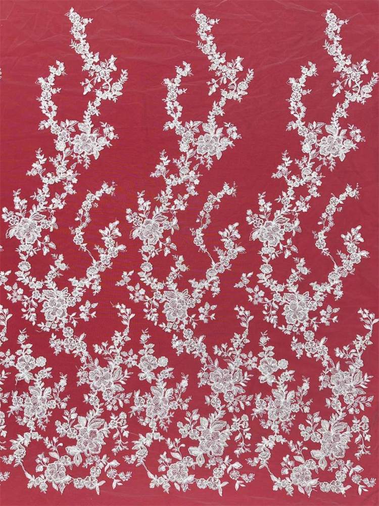 Beaded Tulle Fabric - 5 Yards - Embellished Fabric for Prom Dresses | HN777