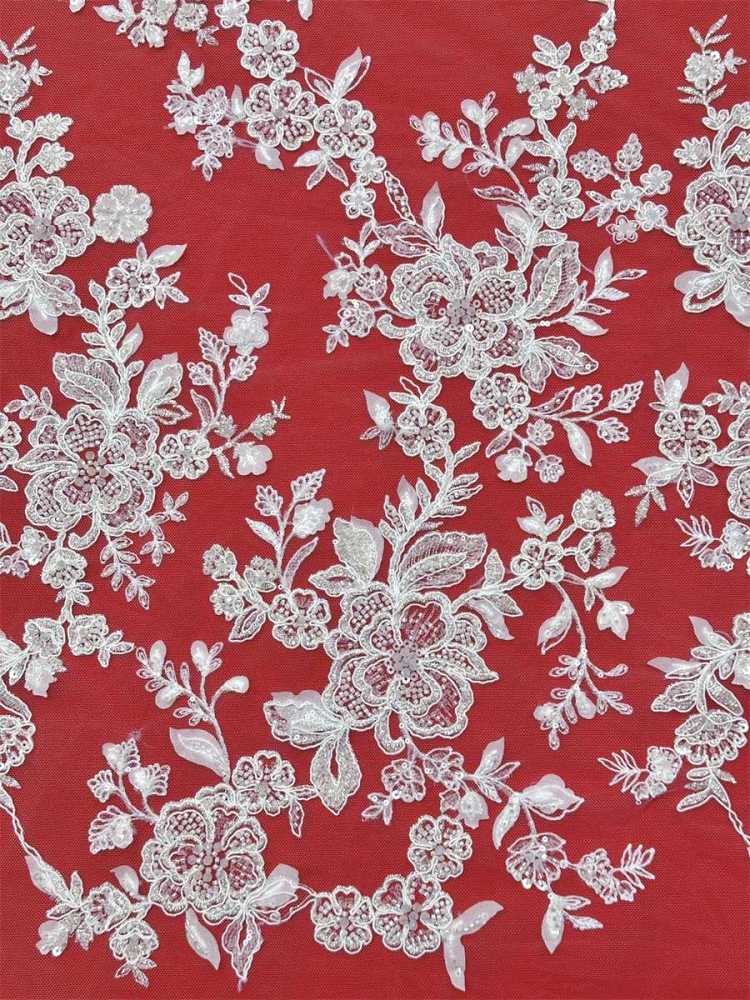 Beaded Tulle Fabric - 5 Yards - Embellished Fabric for Prom Dresses | HN777