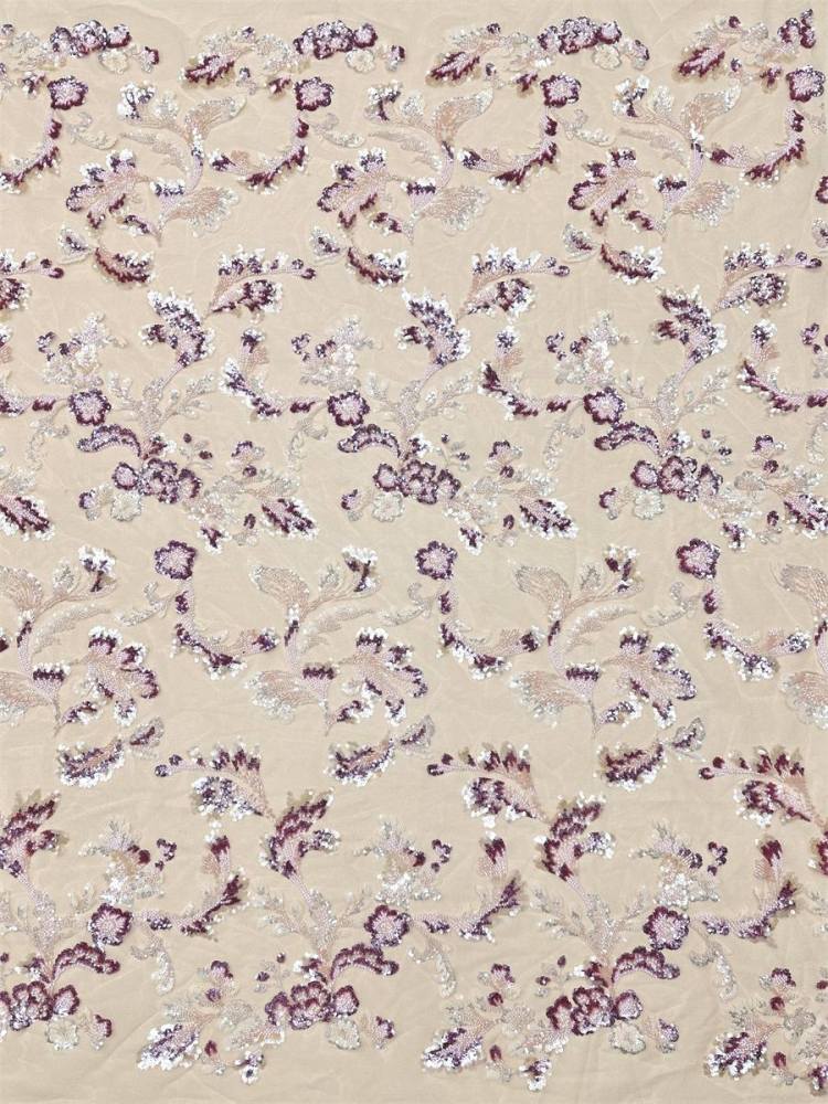 Beaded Tulle Fabric - 5 Yards - Embellished Fabric for Prom Dresses | HN778