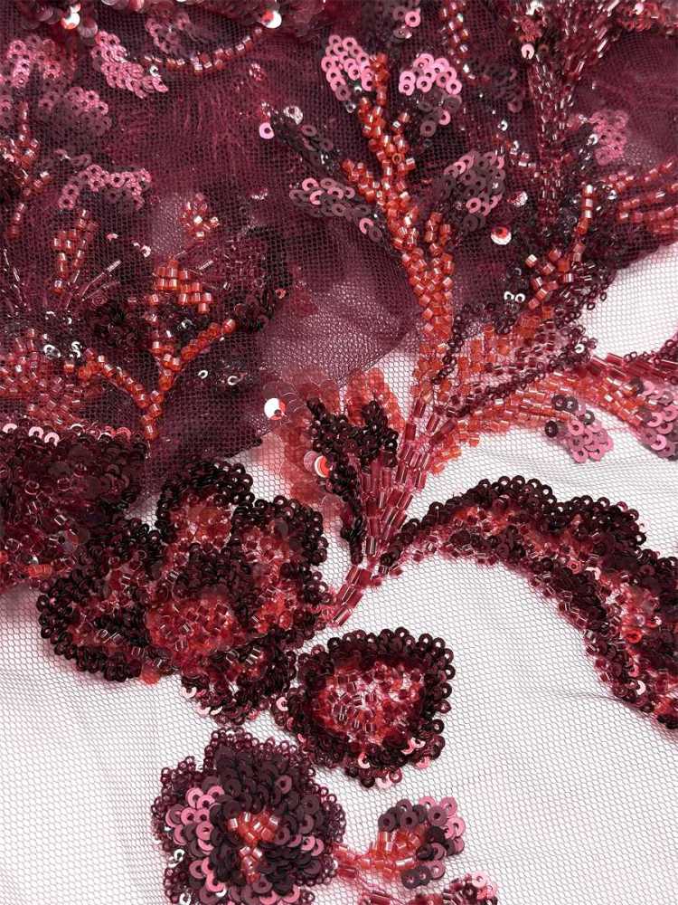 Beaded Tulle Fabric - 5 Yards - Embellished Fabric for Prom Dresses | HN778