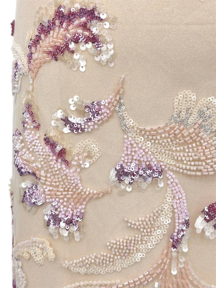 Beaded Tulle Fabric - 5 Yards - Embellished Fabric for Prom Dresses | HN778