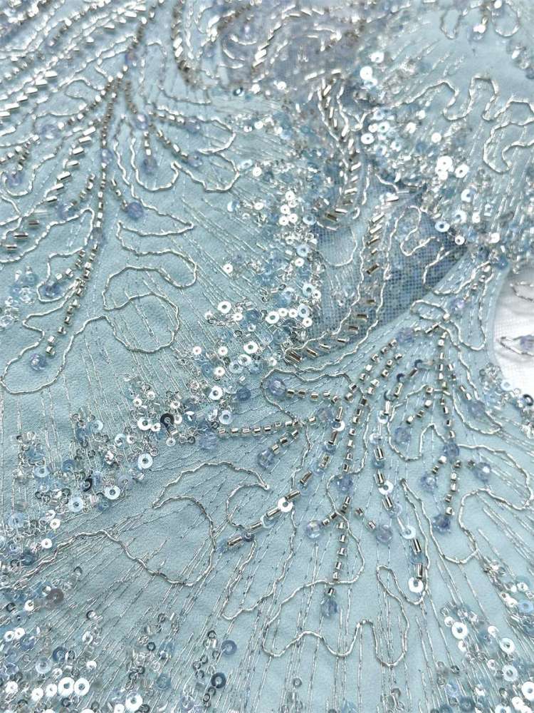 Beaded Tulle Fabric - 5 Yards - Embellished Fabric for Prom Dresses | HN780