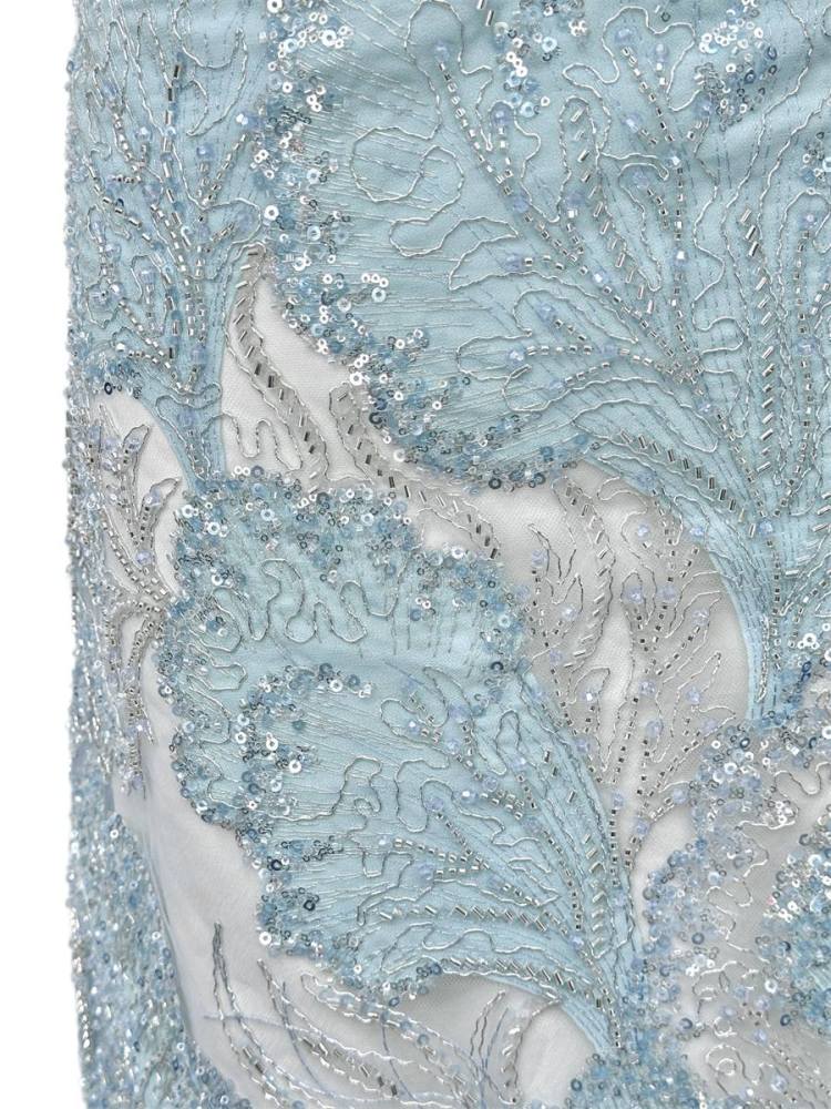 Beaded Tulle Fabric - 5 Yards - Embellished Fabric for Prom Dresses | HN780