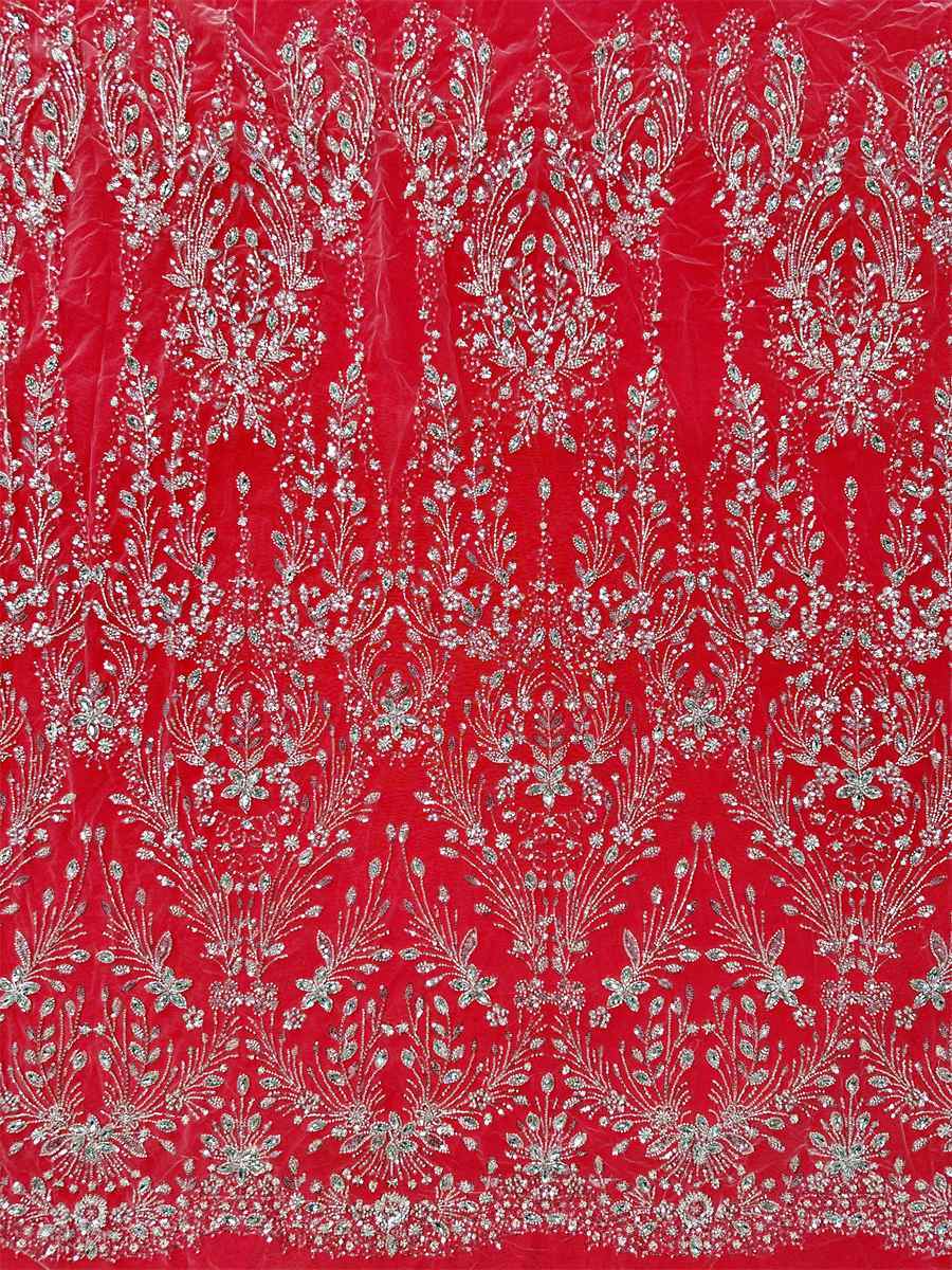 Beaded Tulle Fabric - 5 Yards - Embellished Fabric for Prom Dresses | HN775
