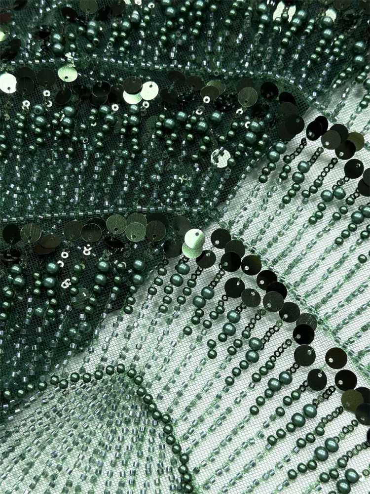 Beaded Tulle Fabric - 5 Yards - Embellished Fabric for Prom Dresses | HN783