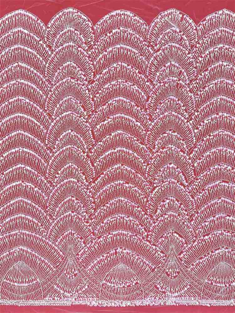 Beaded Tulle Fabric - 5 Yards - Embellished Fabric for Prom Dresses | HN783