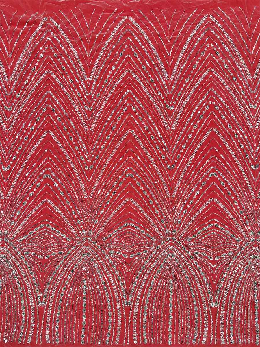 Beaded Tulle Fabric - 5 Yards - Embellished Fabric for Prom Dresses | HN789
