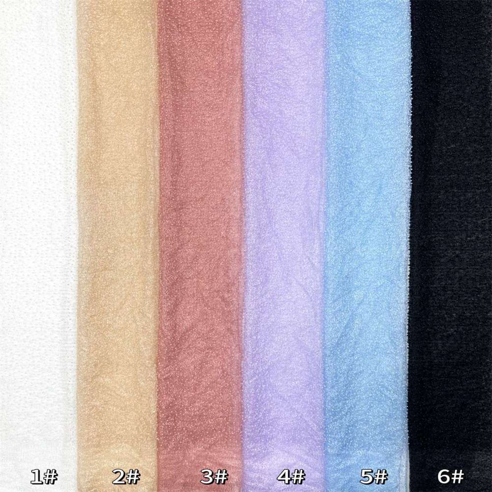 Beaded Tulle Fabric - 5 Yards - Embellished Fabric for Prom Dresses | HN791