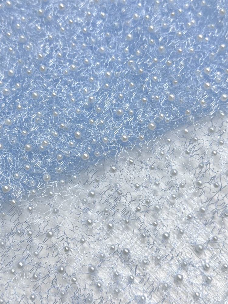Beaded Tulle Fabric - 5 Yards - Embellished Fabric for Prom Dresses | HN791