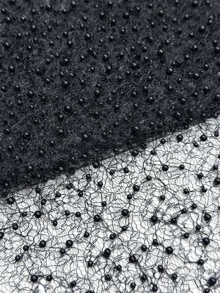Beaded Tulle Fabric - 5 Yards - Embellished Fabric for Prom Dresses | HN791