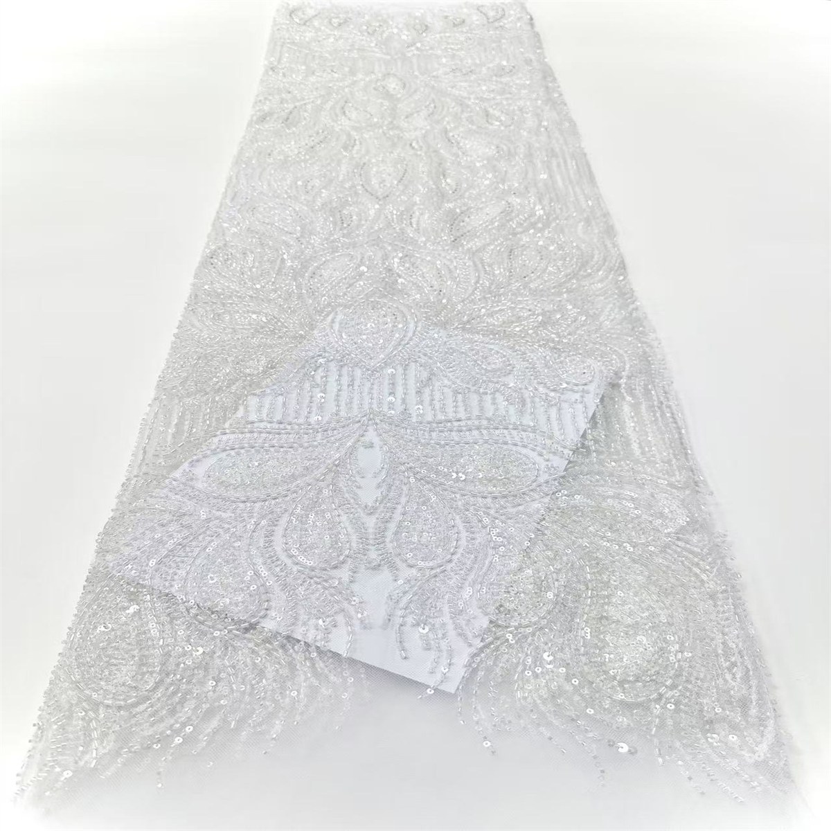 Beaded Tulle Fabric - 5 Yards | COD HN707