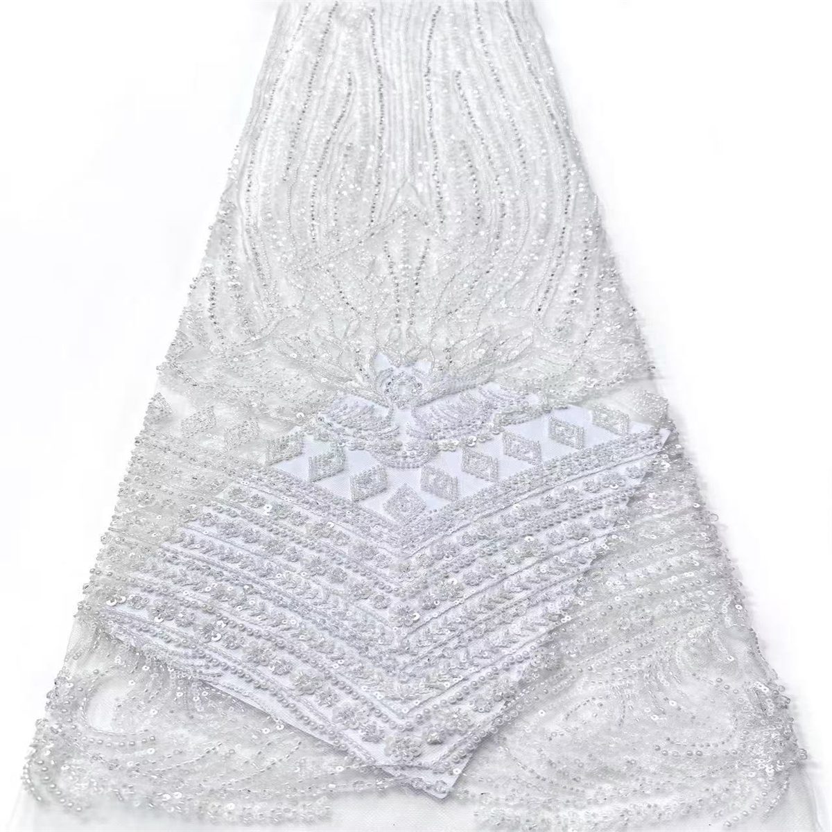 Beaded Tulle Fabric - 5 Yards | COD HN739