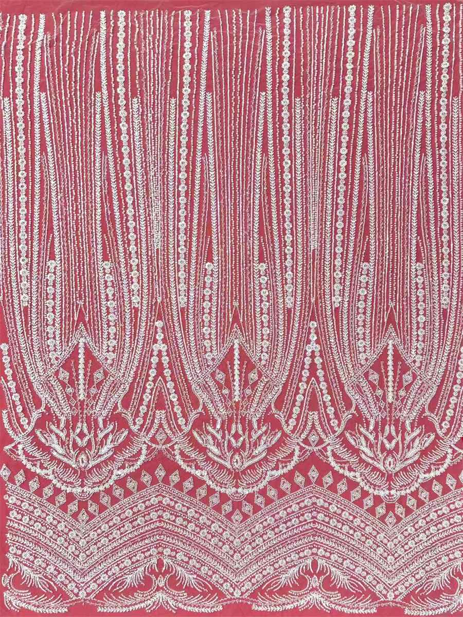 Beaded Tulle Fabric - 5 Yards | COD HN739