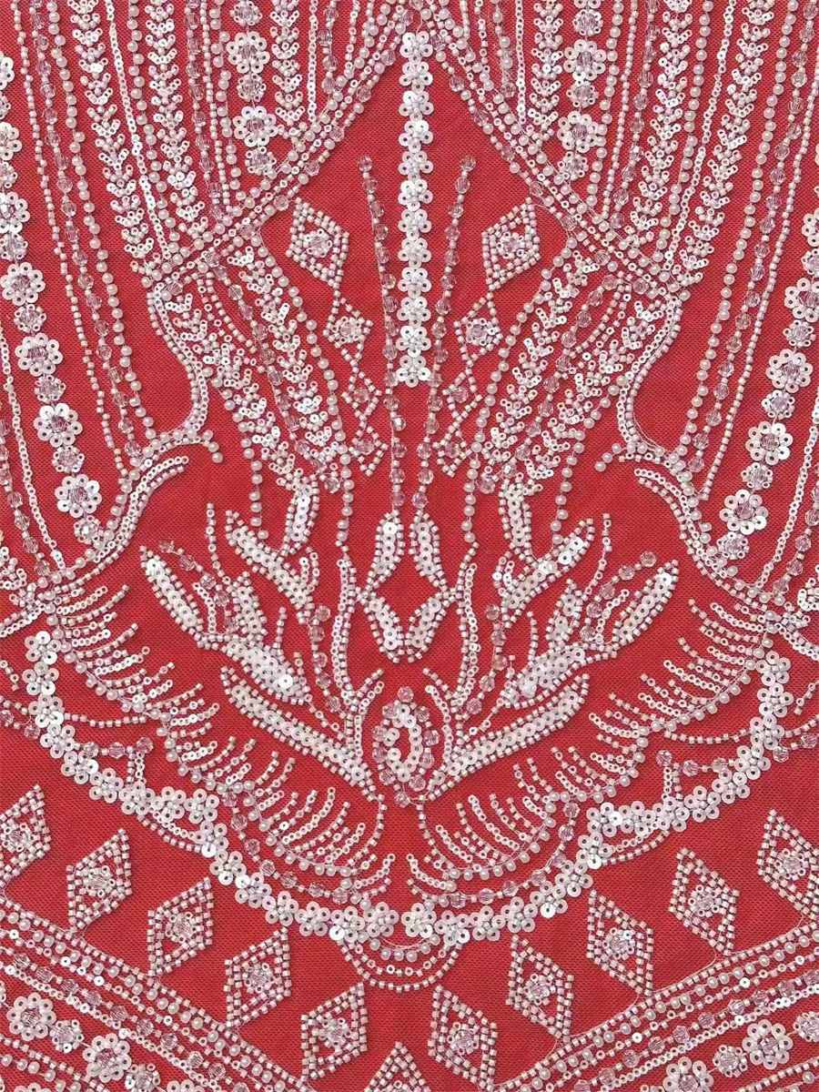 Beaded Tulle Fabric - 5 Yards | COD HN739