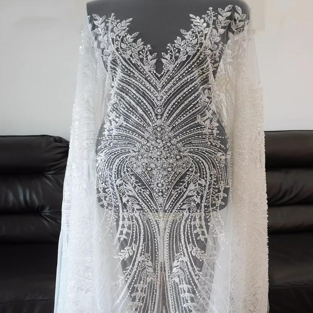 Wedding Lace Fabric - 1 Yard - Bridal Lace Fabric for Wedding Dresses | STL LIL036