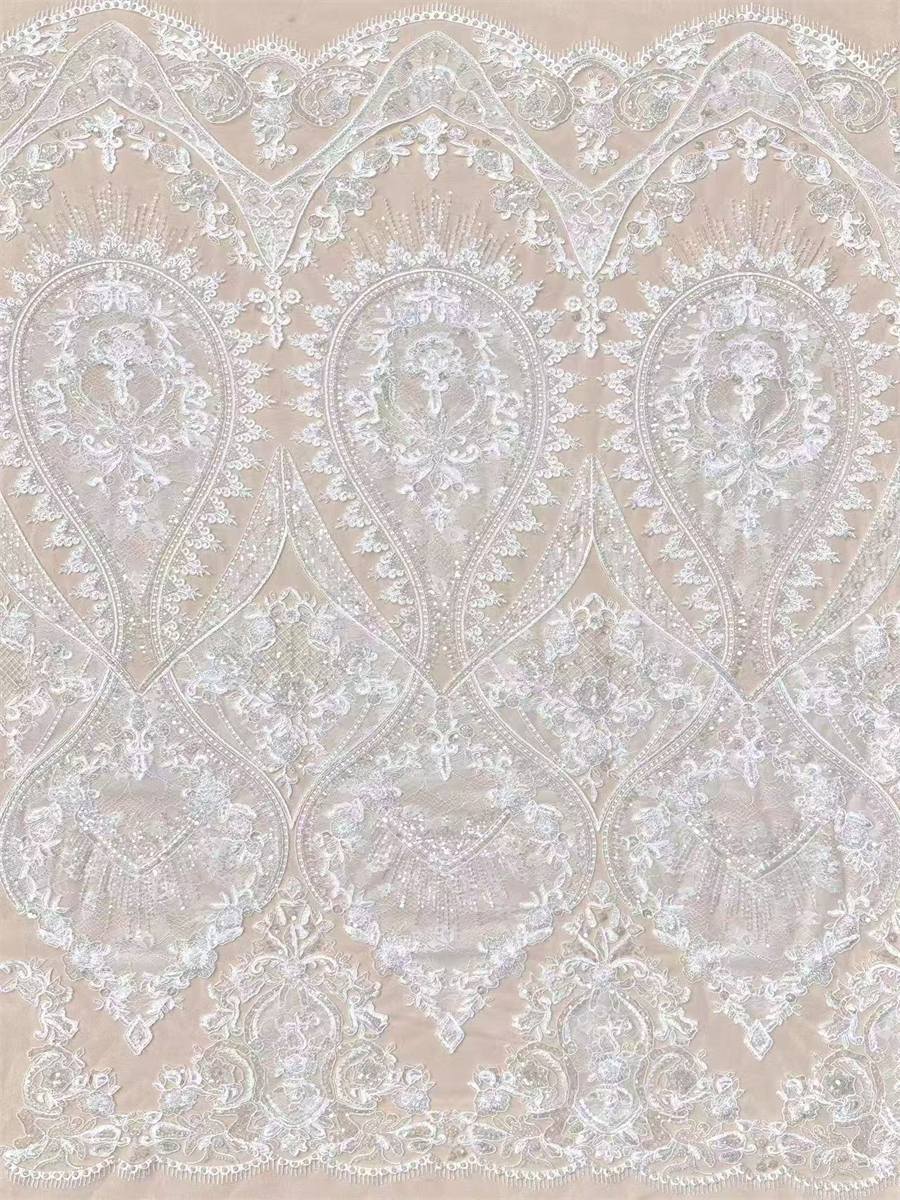 Beaded Tulle Fabric - 5 Yards | COD LIL9028
