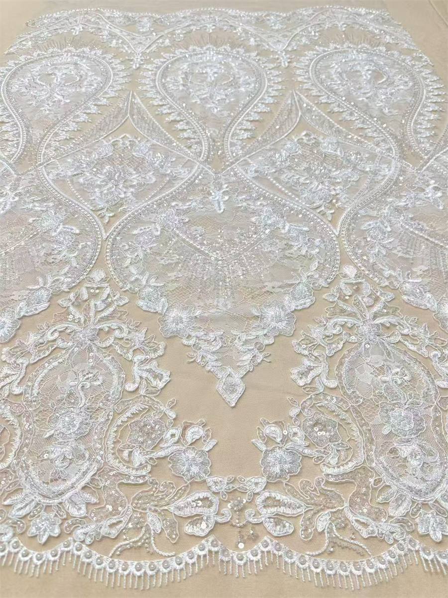 Beaded Tulle Fabric - 5 Yards | COD LIL9028