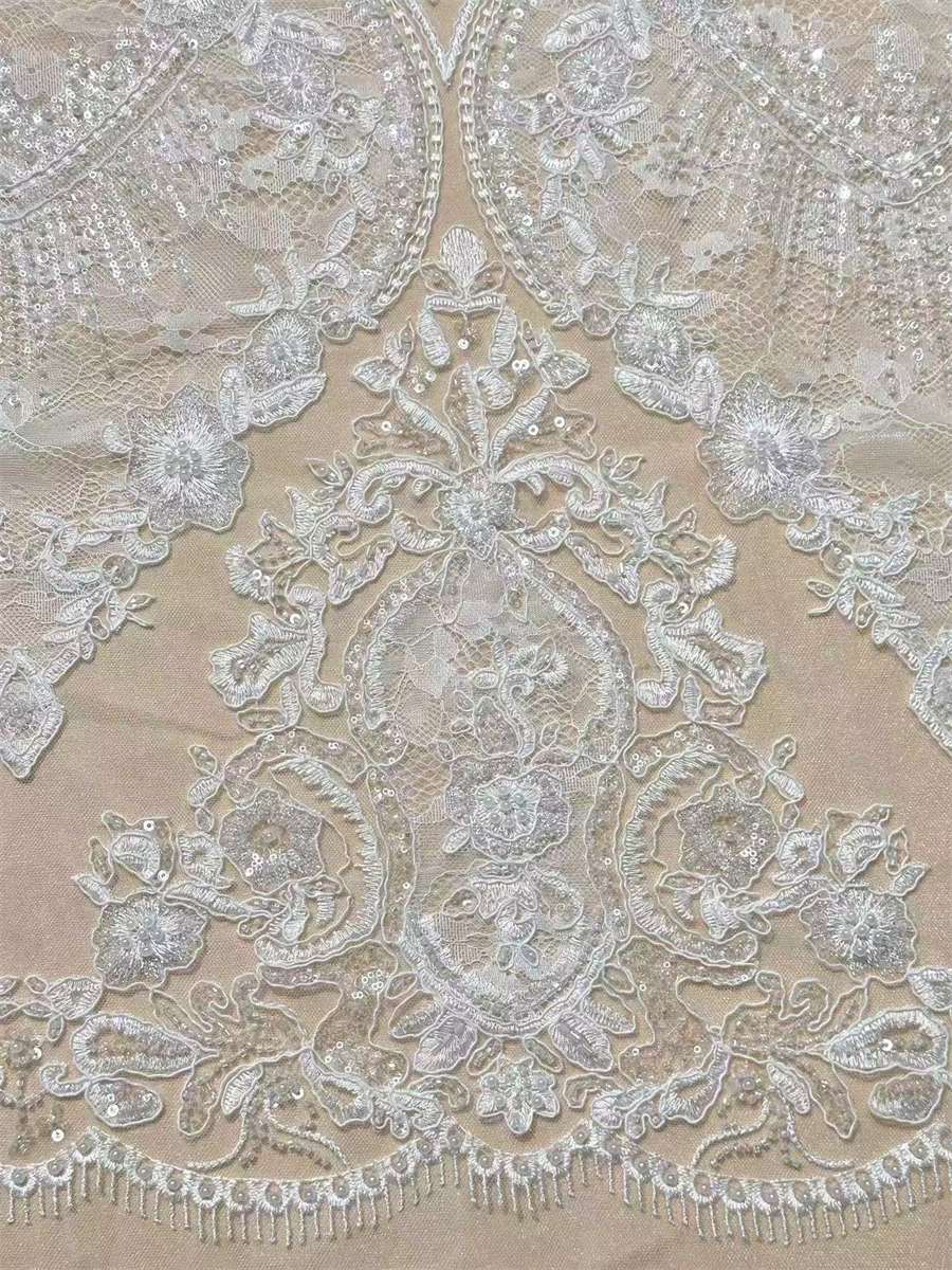 Beaded Tulle Fabric - 5 Yards | COD LIL9028