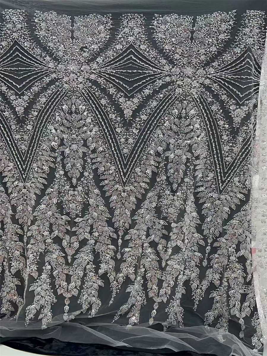 Beaded Tulle Fabric - 5 Yards | COD LIL9007