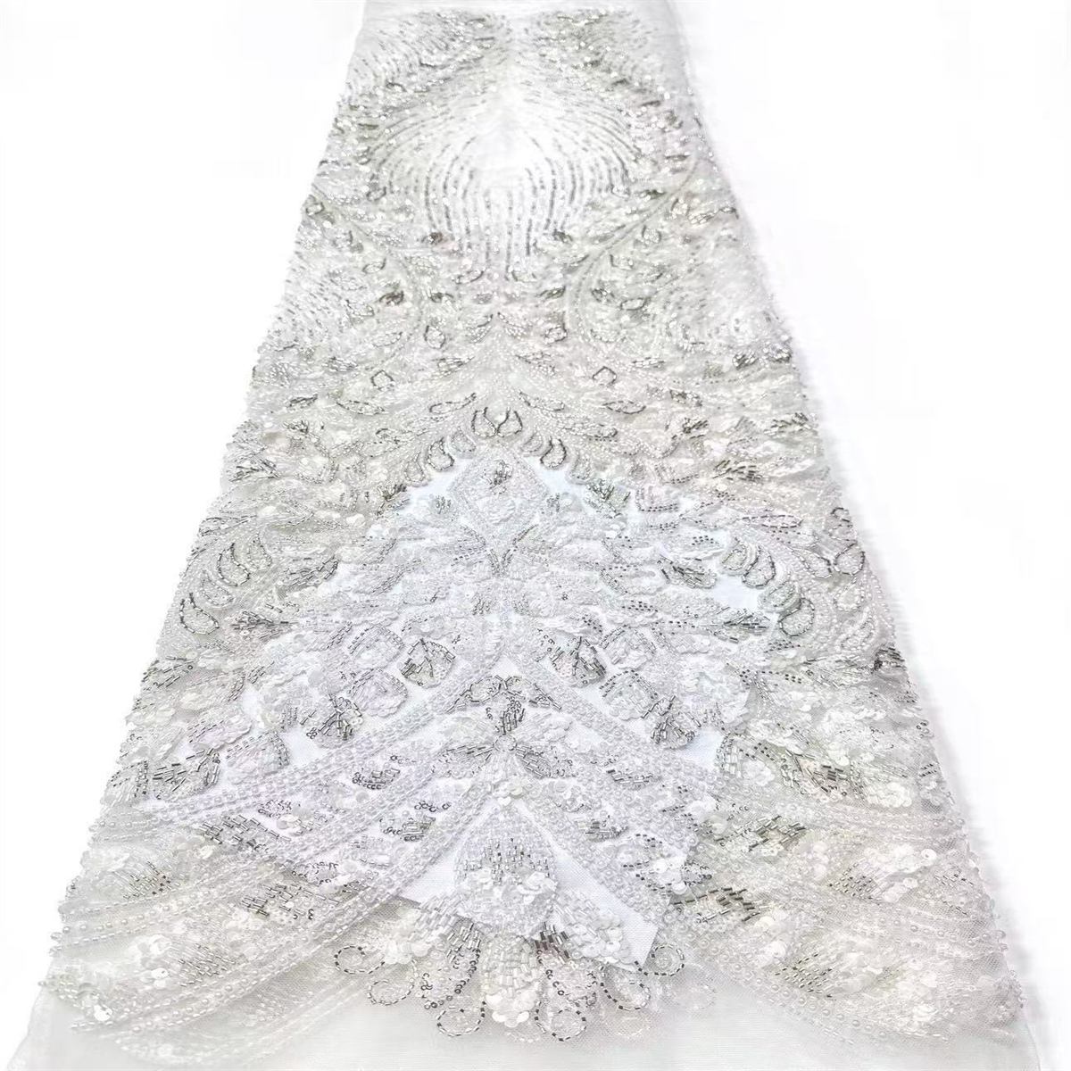 Beaded Tulle Fabric - 5 Yards | COD LIL9032