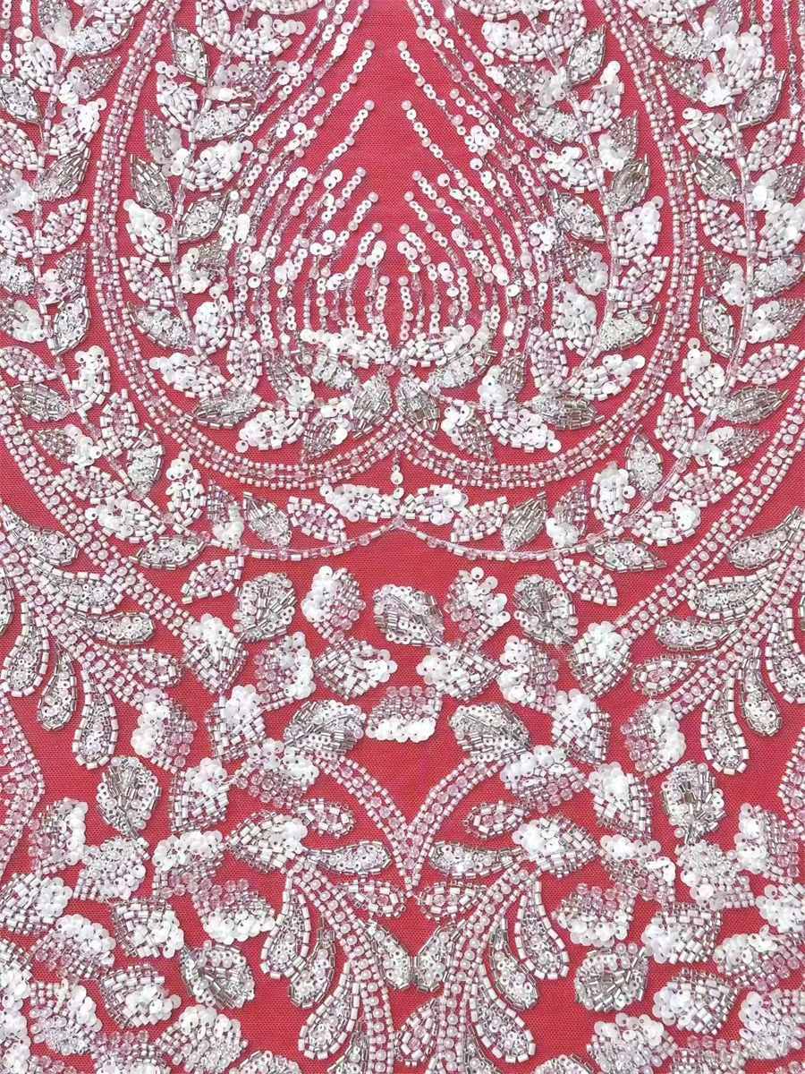 Beaded Tulle Fabric - 5 Yards | COD LIL9032