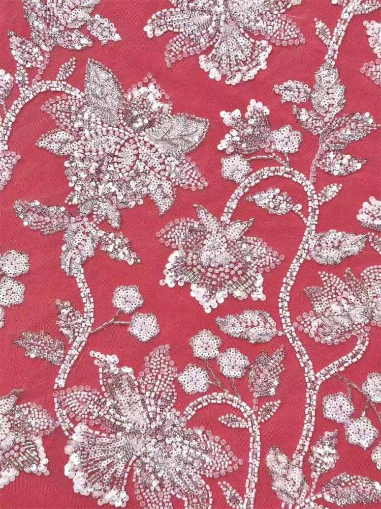 Beaded Tulle Fabric - 5 Yards | COD LIL9033