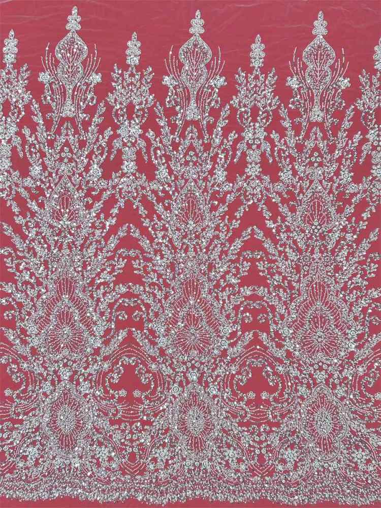 Beaded Tulle Fabric - 5 Yards | COD LIL9044