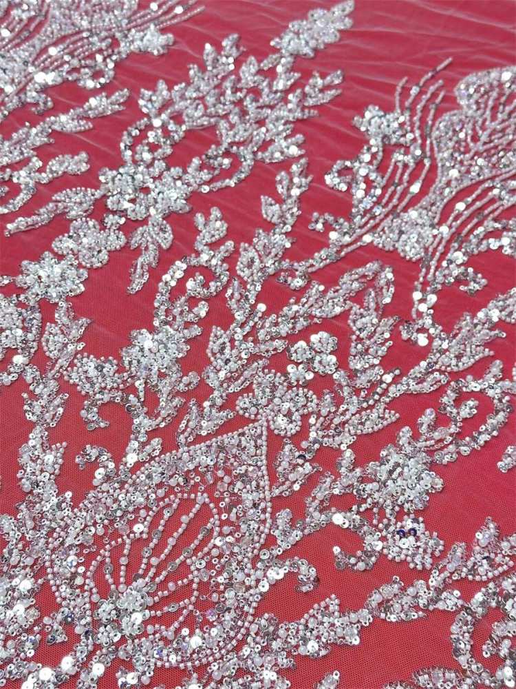 Beaded Tulle Fabric - 5 Yards | COD LIL9044