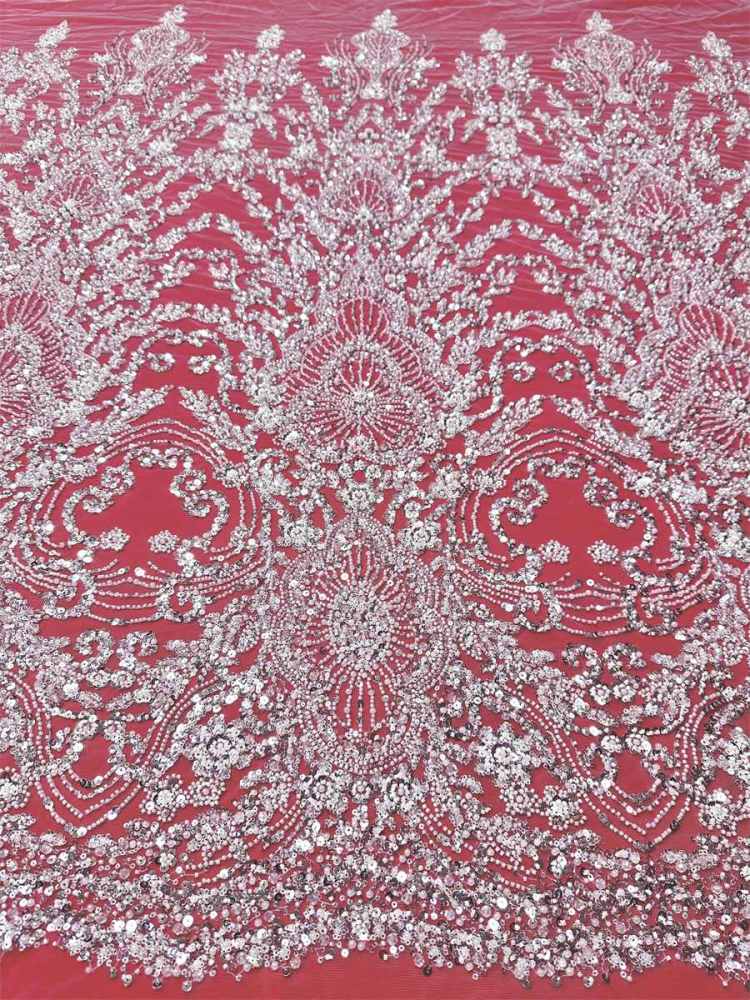 Beaded Tulle Fabric - 5 Yards | COD LIL9044