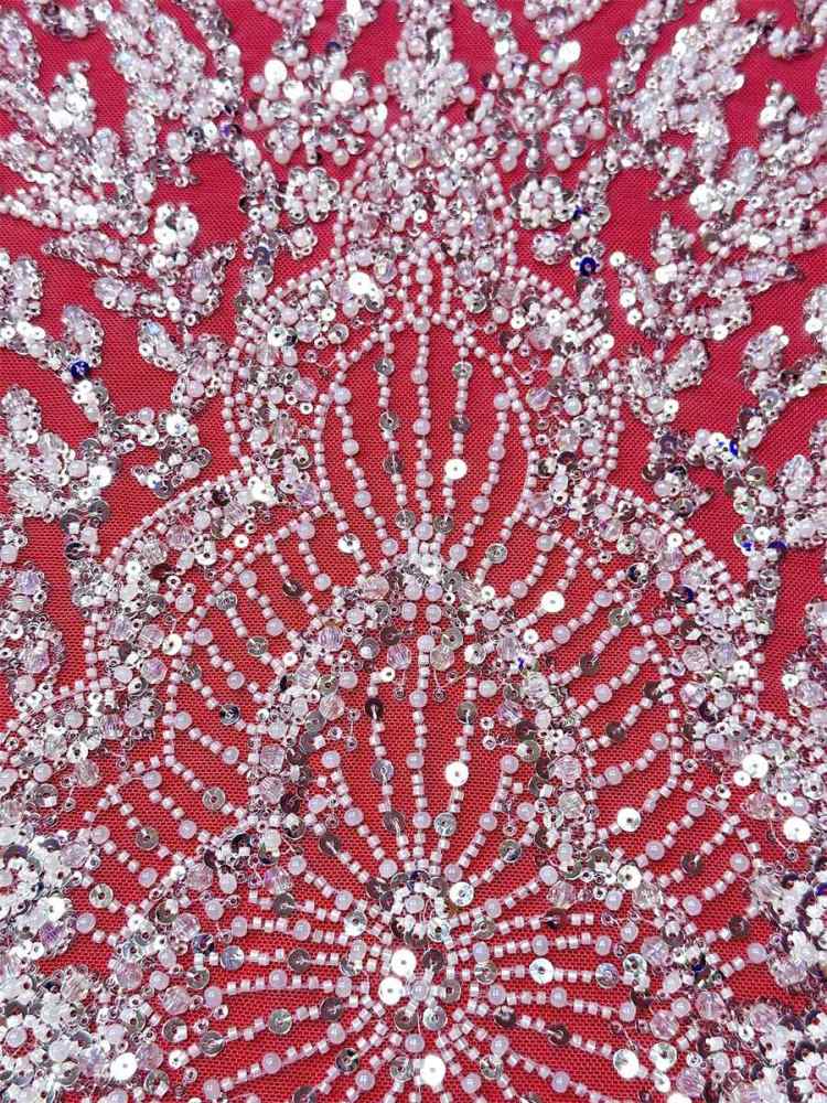 Beaded Tulle Fabric - 5 Yards | COD LIL9044