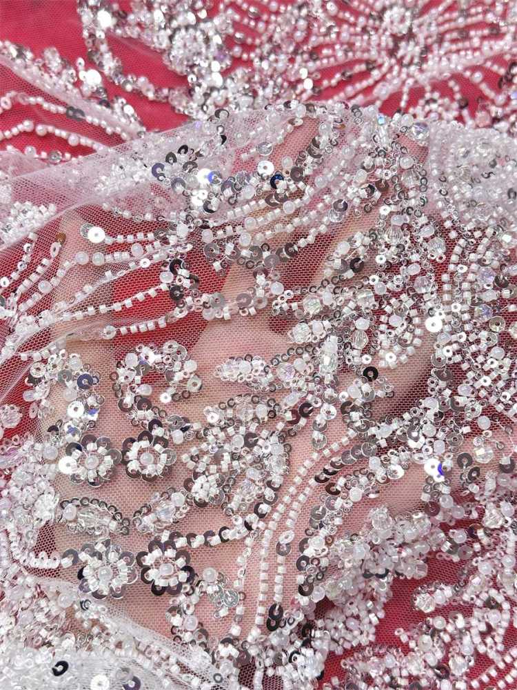 Beaded Tulle Fabric - 5 Yards | COD LIL9044