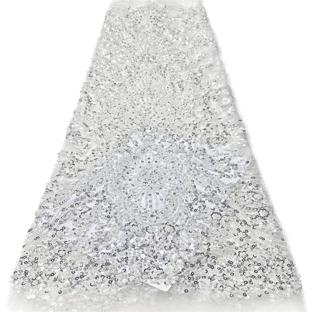 Beaded Tulle Fabric - 5 Yards | COD LIL9044