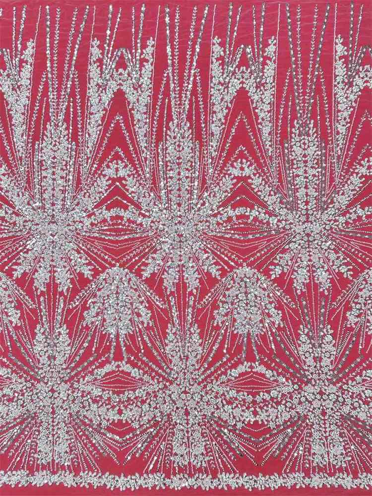 Beaded Tulle Fabric - 5 Yards | COD LIL9045