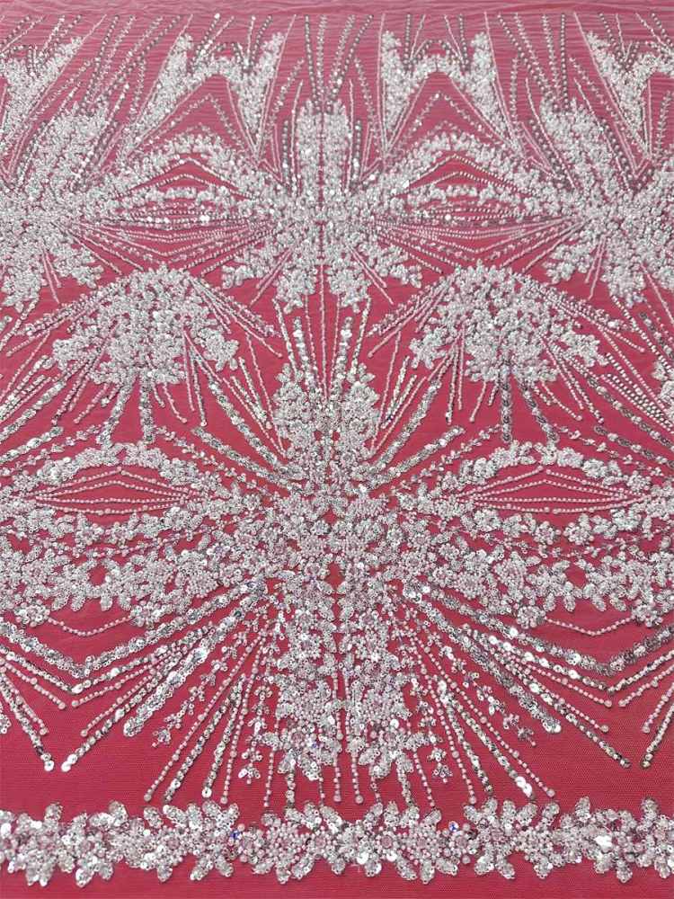 Beaded Tulle Fabric - 5 Yards | COD LIL9045