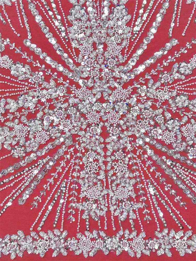 Beaded Tulle Fabric - 5 Yards | COD LIL9045