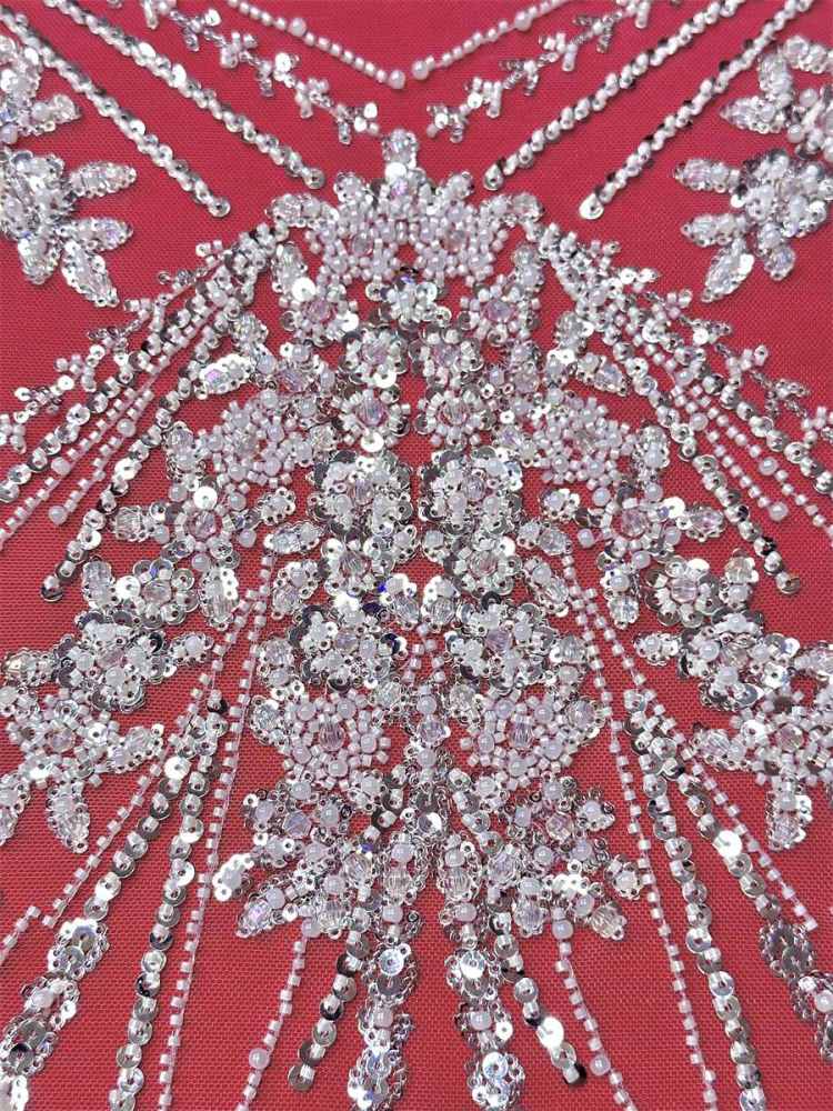 Beaded Tulle Fabric - 5 Yards | COD LIL9045