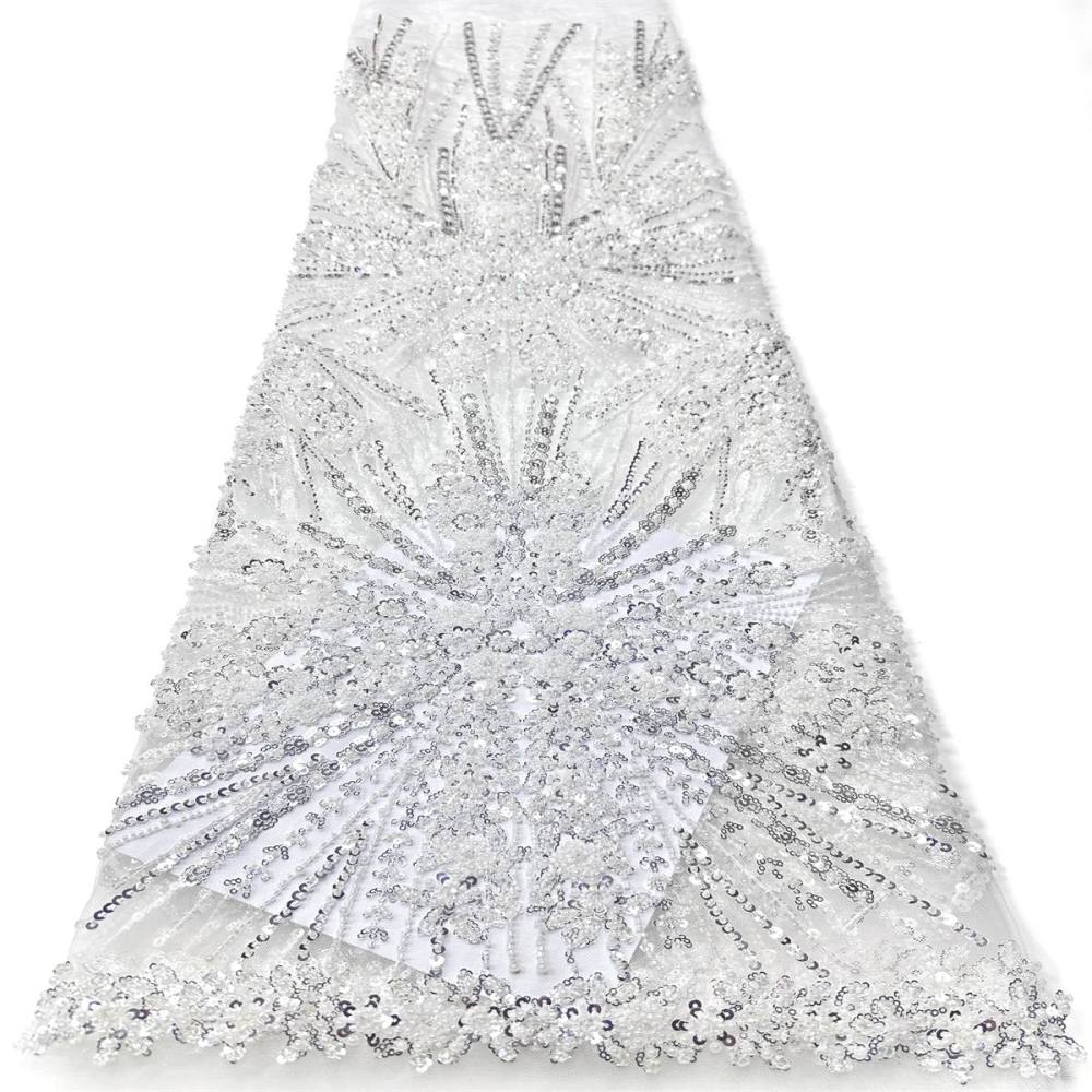Beaded Tulle Fabric - 5 Yards | COD LIL9045