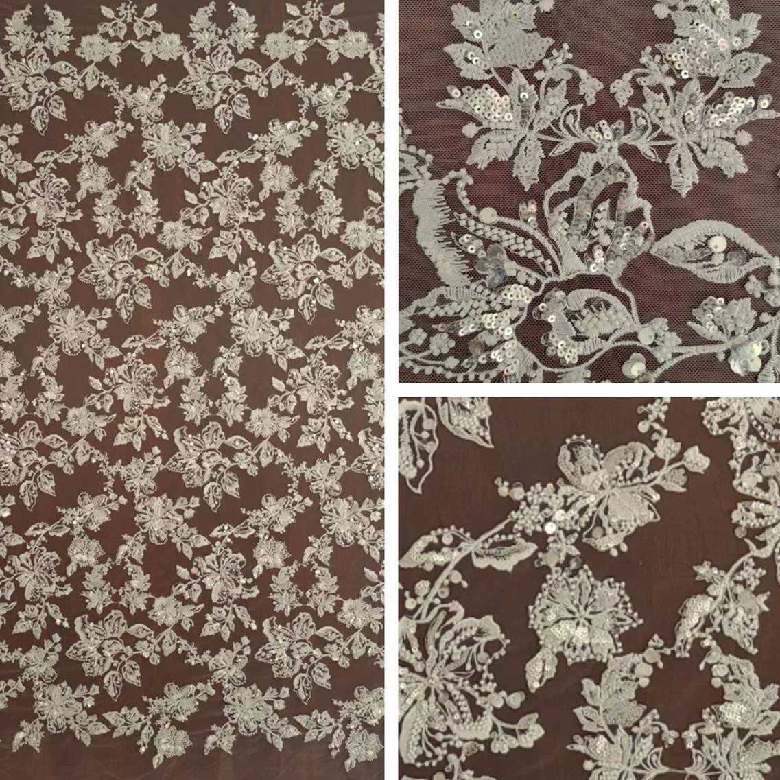 Bridal Lace Fabric - 1 Yard - Wedding Lace Fabric for Wedding Dresses | STL RX117
