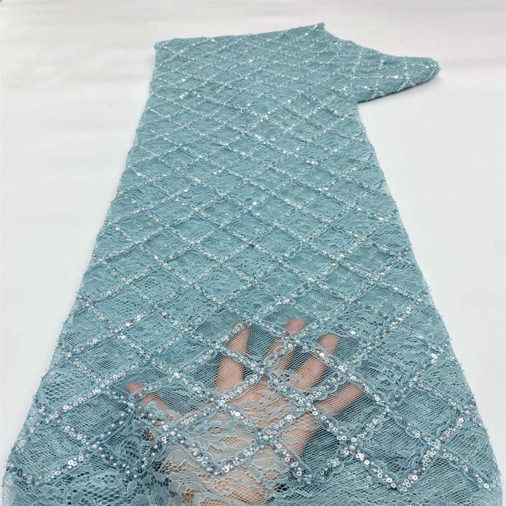 Beaded Lace Fabric - 5 Yards | MOD JX507