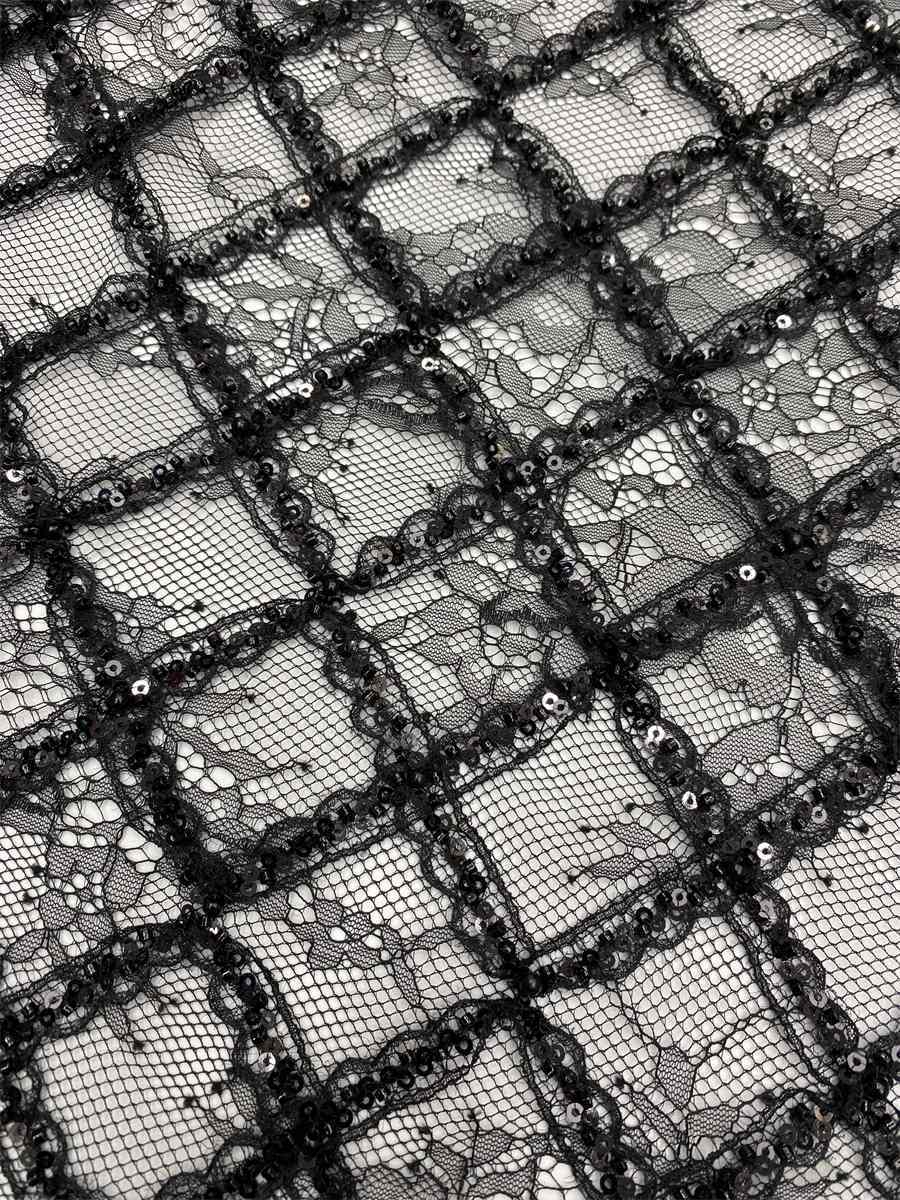 Beaded Lace Fabric - 5 Yards | MOD JX507