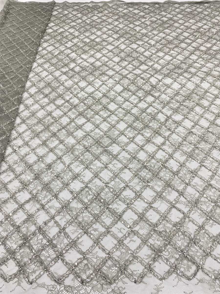 Beaded Lace Fabric - 5 Yards | MOD JX507