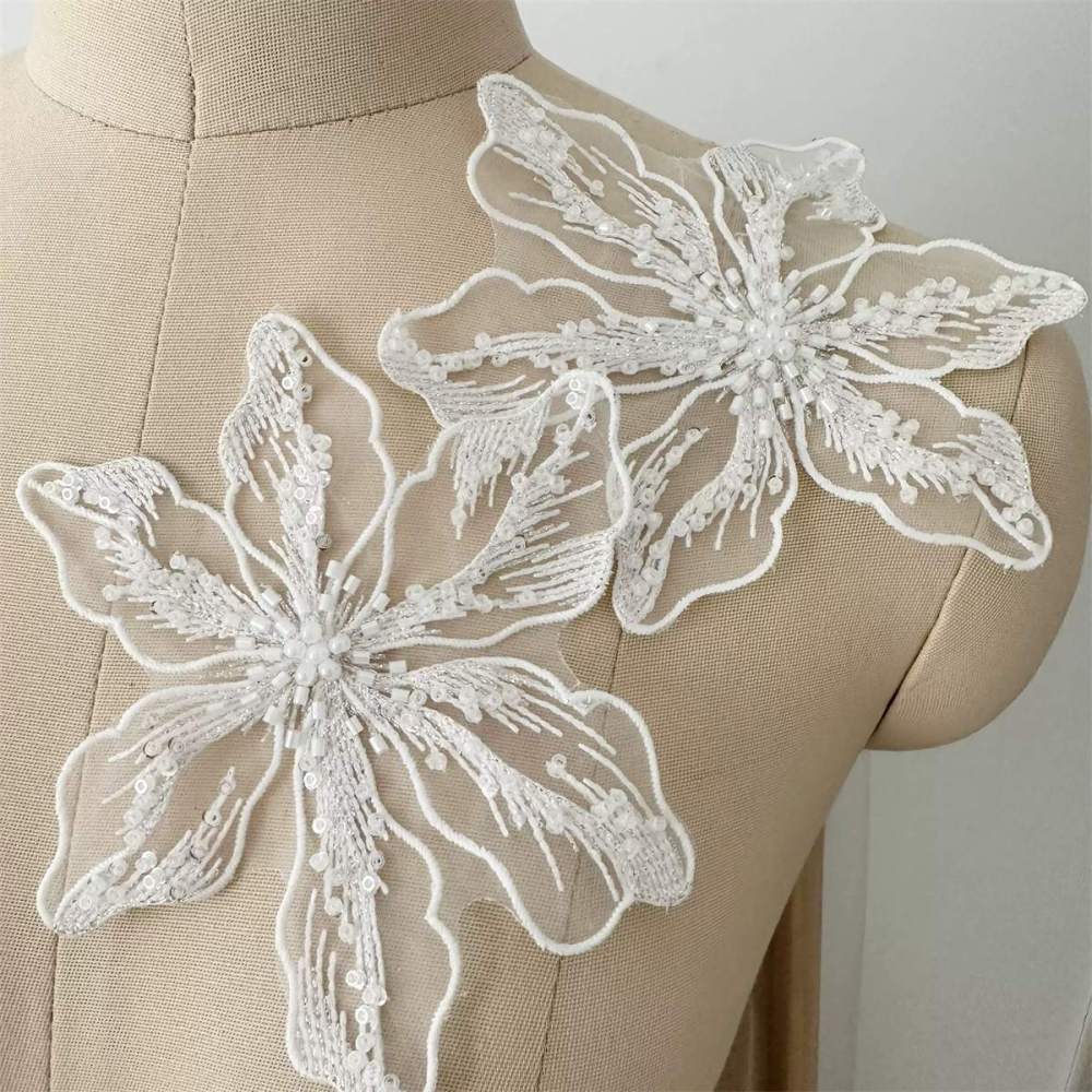 Bridal Lace Applique - 1 Piece