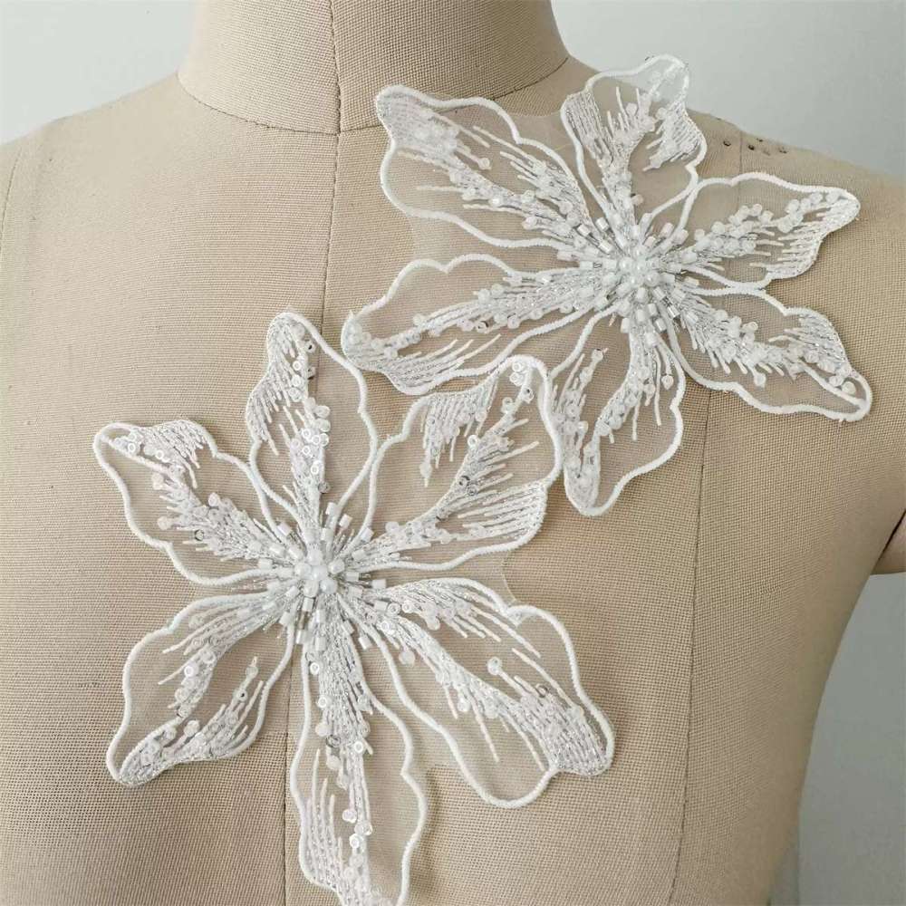 Bridal Lace Applique - 1 Piece