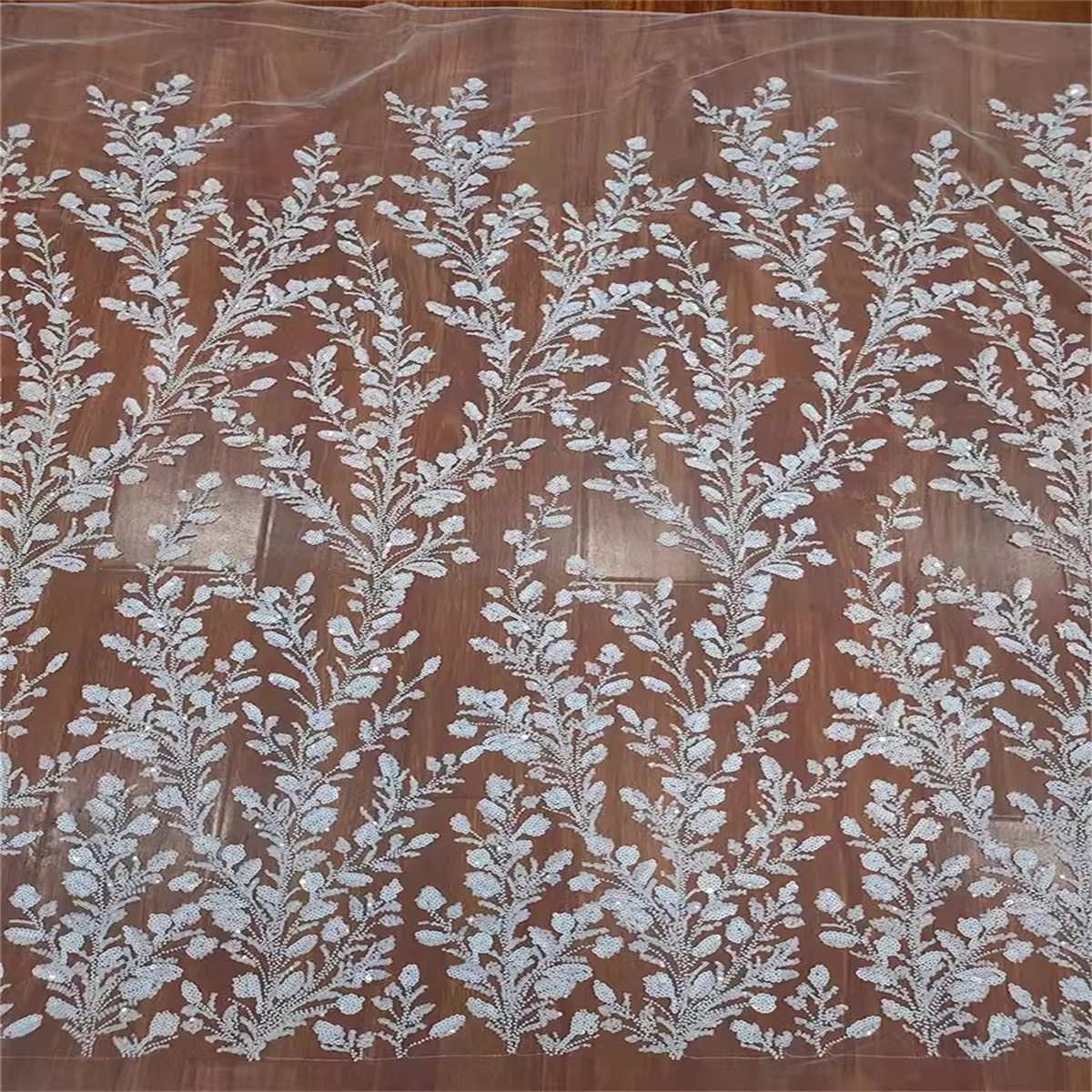 Bridal Lace Fabric - 1 Yard -  Beaded Wedding Lace Fabric | Ref. RX003