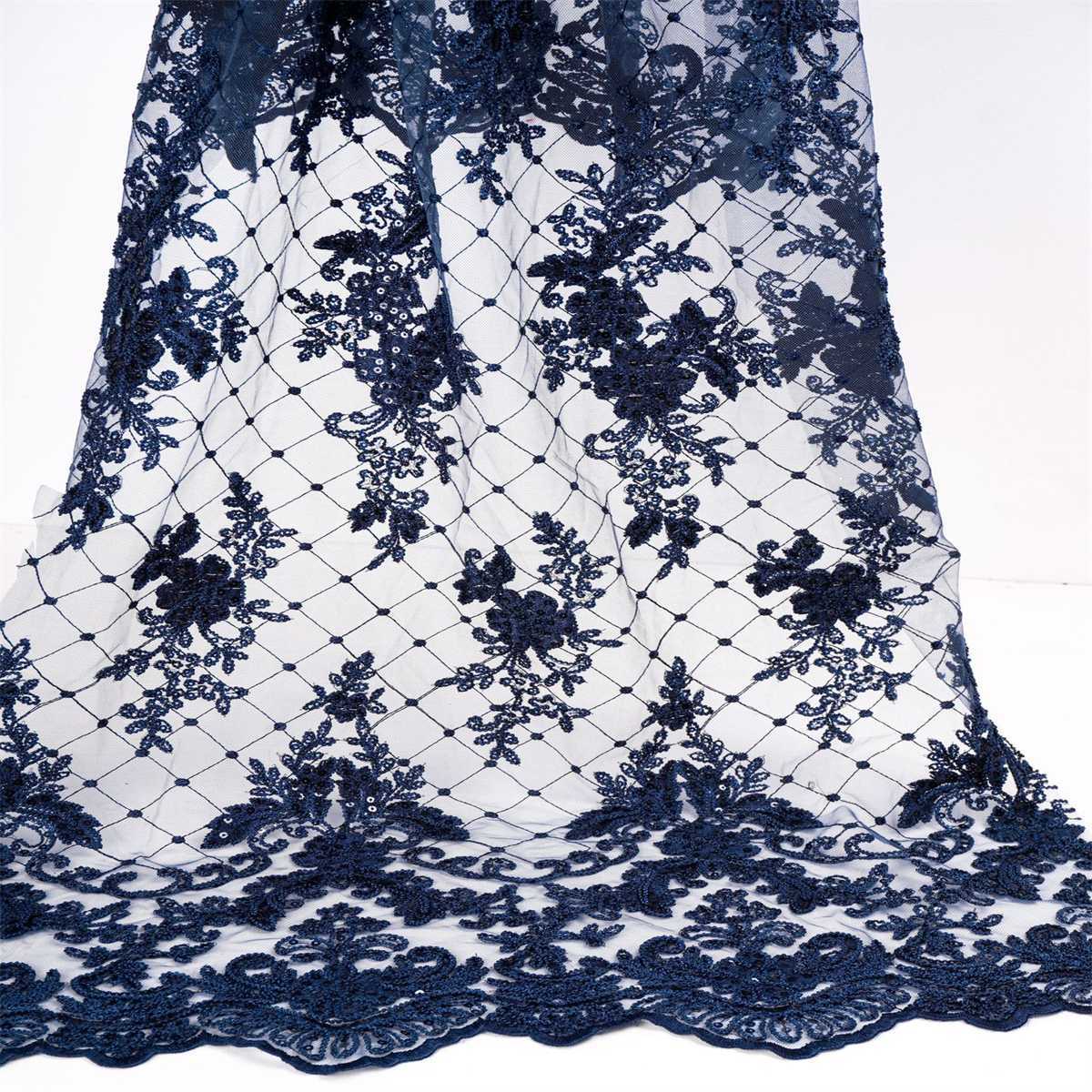 Embroidered Sequin Lace Fabric - 5 Yards | MOD DX012
