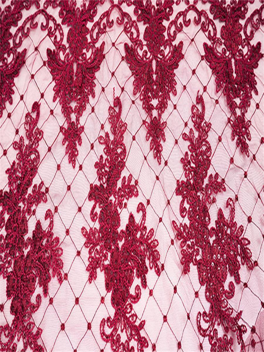 Embroidered Sequin Lace Fabric - 5 Yards | MOD DX012