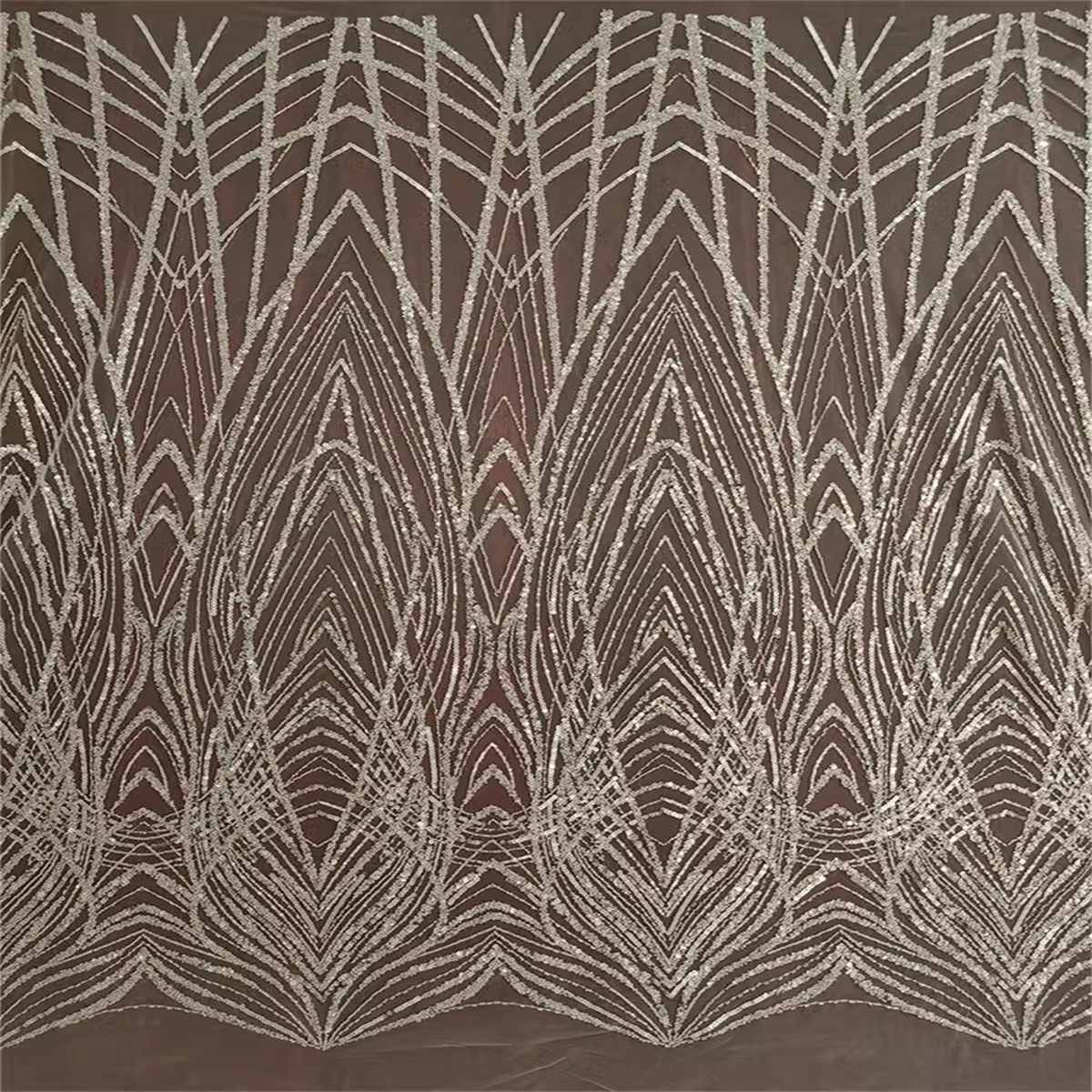 Bridal Lace Fabric - 1 Yard - Beaded Wedding Lace Fabric | COD RX010