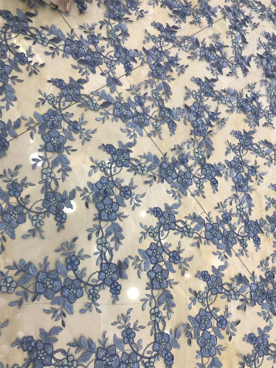 Embroidered Sequin Lace Fabric - 5 Yards | MOD DX016
